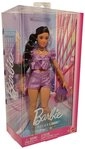 Barbie Stehpuppe Barbie Deluxe Style Puppe mit glitzerndem Top, Shorts lila,...