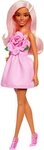 Barbie Anziehpuppe Fashionista Puppe mit Rosenkleid