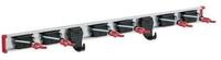 Bruns Gartenger&auml;tehalter BRUNS Ger&auml;tehalterschiene 0,75m 6 Halter + 2 Haken