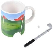 Winkee Becher Sport Kaffeebecher Golf, Keramik, ca. &Oslash; 8 x 10 cm, f&uuml;r ca. 300...
