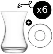 LAV Gl&auml;ser-Set Demet 303opt, 6-tlg., Glas, 12-tlg. Set, 135ml, ideal f&uuml;r...