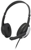 Hama Hama PC-Office-Headset "HS-P100 V2", Stereo, Schwarz On Ear Headset Kopfh&ouml;rer