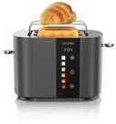 Arendo Toaster Edelstahl, Kurzschlitz, Touch Display, Restzeit &