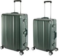 Travelhouse Trolleyset London, 4 Rollen, (2 tlg), TSA Zahlenschloss Alu-Rahmen