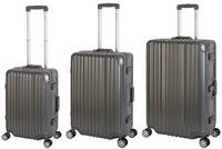 Travelhouse Trolleyset London, 4 Rollen, (Spar-Set, 3 tlg., Hartschalen-Trolley Set),