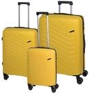 CHECK.IN&reg; Kofferset Check.IN 3-tlg. Kofferset ORLANDO mit 4 Rollen - gelb