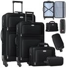KESSER Kofferset, 4 Rollen, (Kosmetiktasche Handgep&auml;ck leichter Koffer & gro&szlig;e
