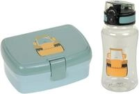 L&Auml;SSIG Lunchbox Tiny Drivers, Excavator, Polyprophylen (PP), Tritan, (Set,...