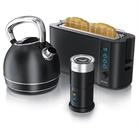 Arendo Fr&uuml;hst&uuml;cks-Set (3-tlg), Wasserkocher 1,7l / Toaster /...