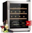 Klarstein Weink&uuml;hlschrank Vinamour 16 Uno, f&uuml;r 16 Standardflaschen &aacute;...