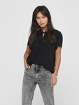 JDY Kurzarmbluse JDYLIMA LIFE S/S TOP WVN NOOS Viskose, loose fit