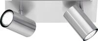 TRIO Leuchten LED Deckenstrahler Trio Leuchten 2er Spot Marley GU10, nickel matt,