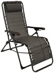 DEGAMO Relaxsessel NIZZA, Kunstgewebe 2*1 grau, stufenlos verstellbar, faltbar