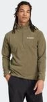 Fleecepullover ADIDAS TERREX "MULTI ESSENTIALS 1/2 ZIP FLEECEOBERTEIL", Herren, Gr.