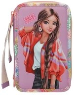 Depesche Federtasche DEPESCHE TOPModel Federtasche 3fach GIRLPOWER mit Anh&auml;nger