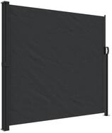 vidaXL Seitenmarkise Sichtschutz Windschutz Ausziehbar Schwarz 180x300 cm