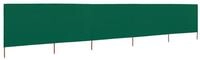 vidaXL Sonnensegel, 5-teiliges Windschutzgewebe 600 x 160 cm Gr&uuml;n