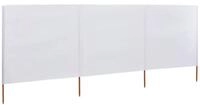 vidaXL Sonnensegel, 3-teiliges Windschutzgewebe 400 x 160 cm Sandwei&szlig;