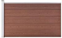 vidaXL Gartenzaun Gartenzaun WPC 175x105 cm Braun, (1-St)
