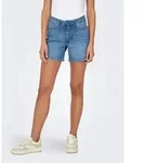 ONLY Jeansshorts ONLGIANNA MW BELTED SHORTS AZG DNM NOOS Baumwollmischung, regular