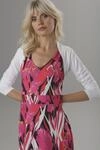 Bolero ANISTON SELECTED, Damen, Gr. 34, wei&szlig;, Jersey, Obermaterial: 95% Viskose, 5%