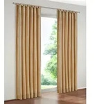 Wirth Vorhang Warnow (1 St), Schlaufen, blickdicht, Chenille gelb 132 cm x 225 cm