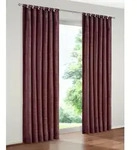 Wirth Vorhang Warnow (1 St), Schlaufen, blickdicht, Chenille lila 132 cm x 225...