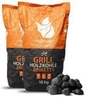 HEIZFUXX Grillbriketts Grillholzkohlebriketts, 20 kg, (Paket, 2-St)