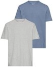 Man's World Rundhalsshirt (2er-Pack) Kurzarm, Basic-Stil, aus Baumwollmischung,