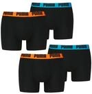PUMA Boxer Comfort Stretch (4-St) mit umlaufendem PUMA-Schriftzug schwarz S