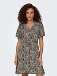 ONLY Minikleid ONLEVIDA S/S SHORT DRESS WVN NOOS Viskose, regular fit, V-Ausschnitt