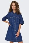 ONLY Jeanskleid ONLBELLE S/S BUTTON DRESS DNM GUA NOOS