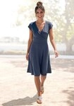 LASCANA Jerseykleid aus b&uuml;gelfreier Ware elegantes Sommerkleid aus Jersey,