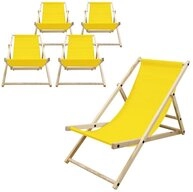 ECD Germany Gartenliege Holz Liegestuhl Beachstuhl klappbarer Strandstuhl...