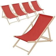 ECD Germany Gartenliege Holz Liegestuhl Beachstuhl klappbarer Strandstuhl Strandliege