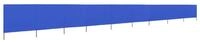 vidaXL Sonnensegel, 9-teiliges Windschutzgewebe 1200 x 80 cm Azurblau