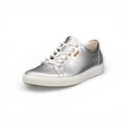 Ecco Soft 7 (Vollnarbenleder) silber Damen Sneaker