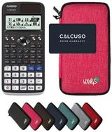 CASIO Taschenrechner fx-991DE X ClassWiz inkl. WYNGS Schutztasche Pink