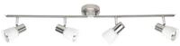 Brilliant Deckenleuchten Luca, Lampe Luca Spotrohr 4flg eisen/chrom/wei&szlig; 4x R50,