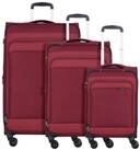 D&N Trolleyset Travel Line, 4 Rollen, (3-teilig, 3 tlg), Polyester