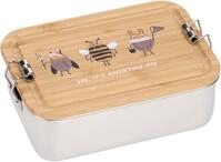L&Auml;SSIG Lunchbox Bamboo Nature, Bambus, Edelstahl, (1-tlg), mit Holzdeckel