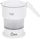 Adler Reise-Wasserkocher Adler AD 1377 Reise-Wasserkocher 0,6 l Silikon weiss