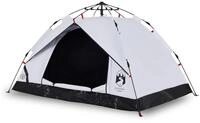 vidaXL Kuppelzelt Kuppel-Campingzelt 2 Personen Wei&szlig; Verdunkelt Quick Release,