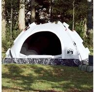 vidaXL Angelzelt, Campingzelt 2 Personen Wei&szlig; Verdunkelungsstoff Quick Release