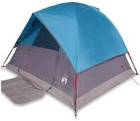 vidaXL Kuppelzelt Kuppel-Campingzelt 3 Personen Blau Wasserdicht, (1 tlg)