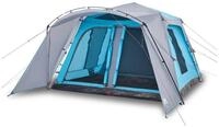 vidaXL Tunnelzelt Familienzelt mit Vorzelt 9 Personen Blau Quick Release, (1...