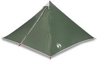 vidaXL Tipi-Zelt Tipi-Familienzelt 7 Personen Gr&uuml;n Wasserdicht, Personen: 7 (1...