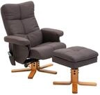HOMCOM Massagesessel Fernsehsessel mit Fu&szlig;hocker, aus Kunstleder (2-St)