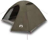 vidaXL Kuppelzelt Kuppel-Campingzelt 4 Personen Braun Wasserdicht, (1 tlg)