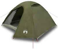 vidaXL Kuppelzelt Kuppel-Campingzelt 4 Personen Olivgr&uuml;n Wasserdicht, (1 tlg)
